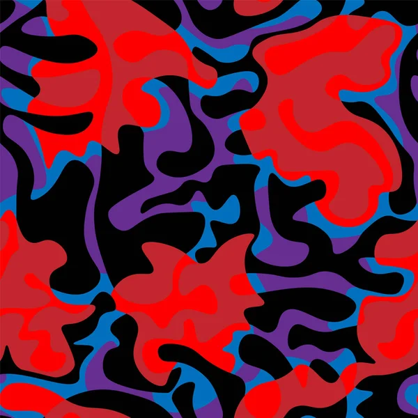 Abstract Naadloos Kleurrijk Patroon Met Golfvormen — Stockvector