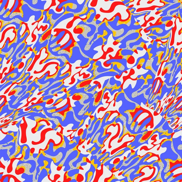Abstract Naadloos Kleurrijk Patroon Met Golfvormen — Stockvector