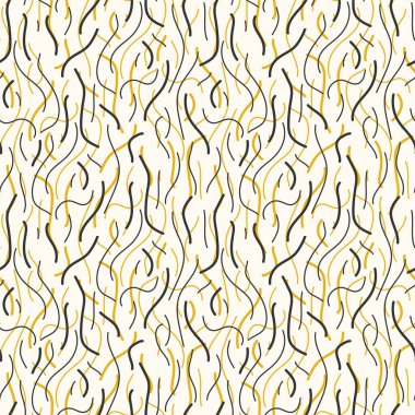 Dalga çizgileriyle soyut ve kusursuz desen