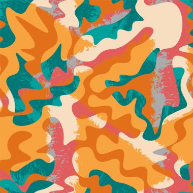 Dalga şekilli, soyut, pürüzsüz desen