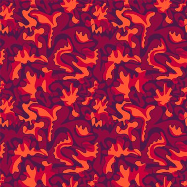 Değişik renklerde dalga şekilleri olan sıra dışı, pürüzsüz vektör deseni