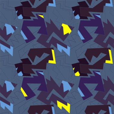 Kavisli geometri elemanları ve çizgileri olan şehir soyut geometri deseni