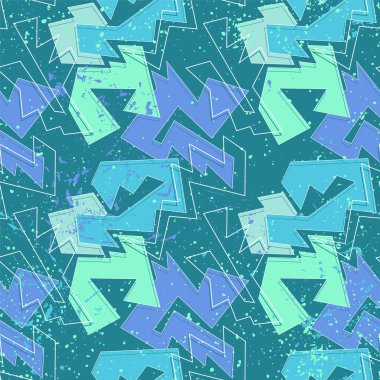 Kavisli geometri elemanları ve çizgileri olan şehir soyut geometri deseni