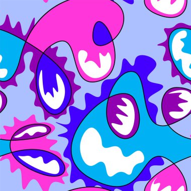 Soyut renkli garip vektör deseni 