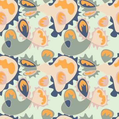 Soyut renkli garip vektör deseni 