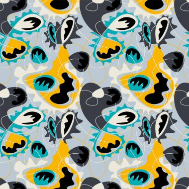 Soyut renkli garip vektör deseni 