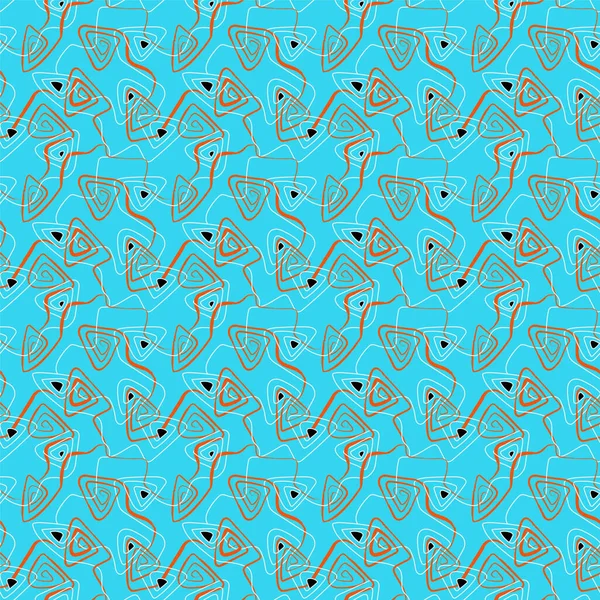 Unikátní Abstraktní Barevné Bezešvé Umělecké Dílo Vln Grunge Vzory — Stockový vektor