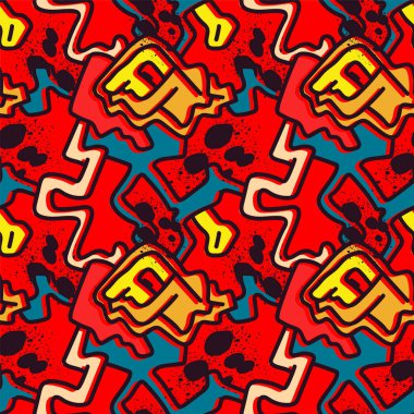 Psikedelik renkli desenleri olan eşsiz, soyut, kusursuz sanat eserleri.