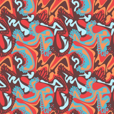 Dalga şekilli soyut renksiz desen