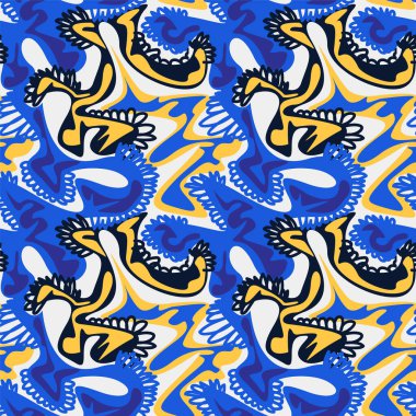 Dalga şekilli soyut renksiz desen