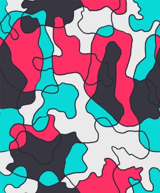 Soyut renkli vektör pürüzsüz vitray deseni