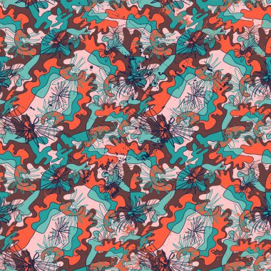 El çizimi desenli soyut gerçeküstü kusursuz renksiz sanat eserleri