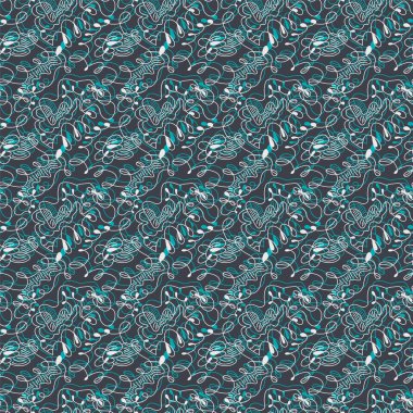 Doğa desenli kusursuz, soyut, şirin bir çizgi.