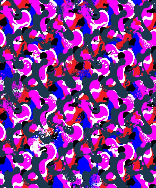 Abstract Stedelijk Kleurrijk Naadloos Patroon — Stockvector