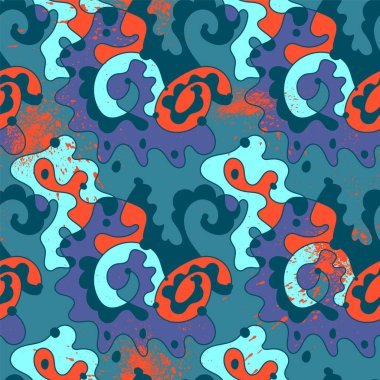 Soyut olağandışı renksiz desen 