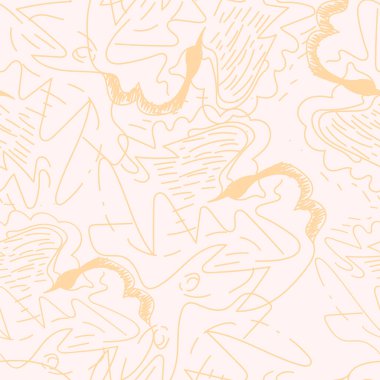 Dalgaların kaotik çizgileriyle olağandışı soyut ve pürüzsüz desen