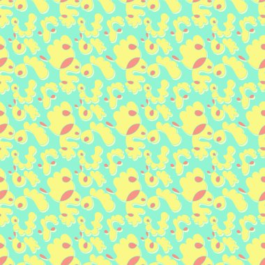 Doğal soyut desenli kusursuz el çizimleri.