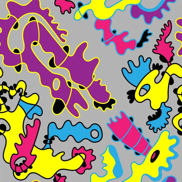 Abstraktes Surreales Farbenfrohes Muster — Stockvektor