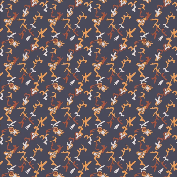 Elle çizilmiş elementlerle gerçeküstü, pürüzsüz desen