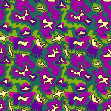 Soyut psikedelik pürüzsüz renkli desen