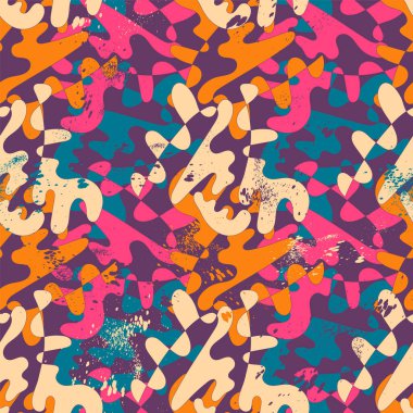 Kusursuz renksiz dalga desenli soyut el çizimi