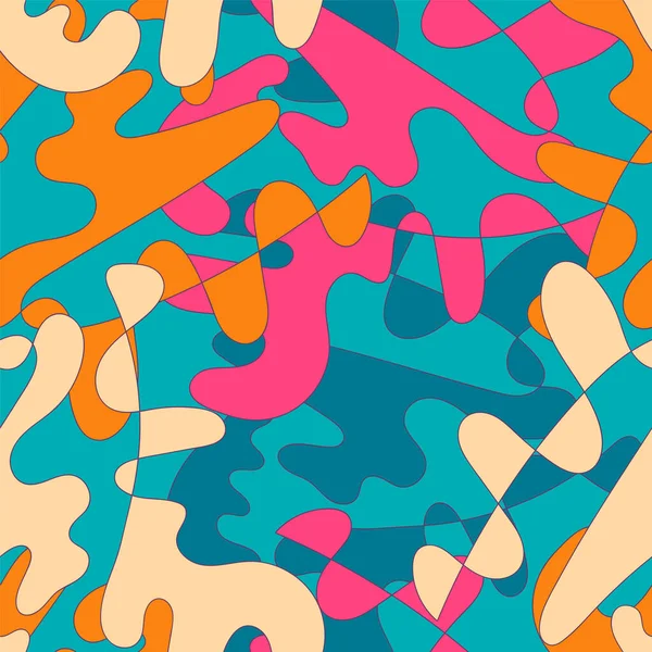 Kusursuz renksiz dalga desenli soyut el çizimi