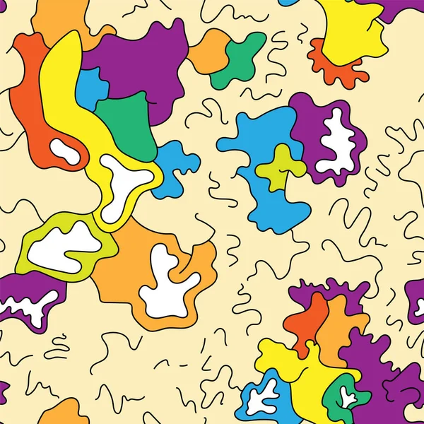 Dalganın psikedelik desenli, soyut, renksiz sanat eserleri