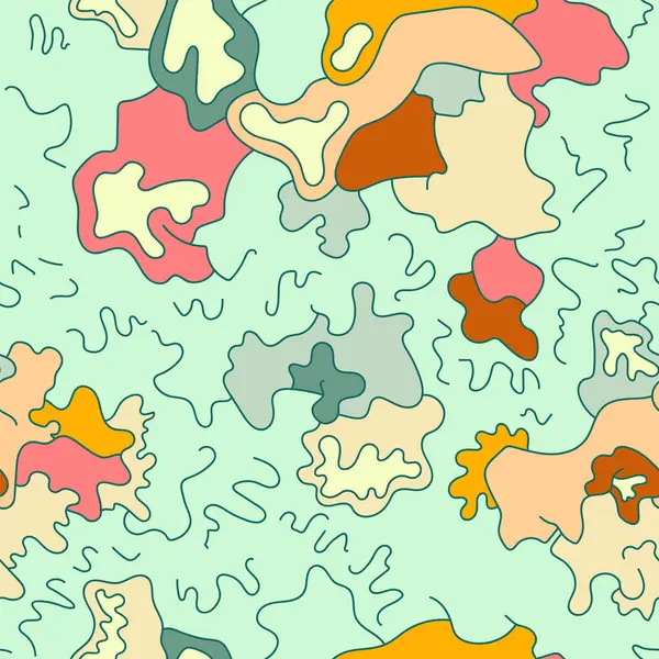 Dalganın psikedelik desenli, soyut, renksiz sanat eserleri