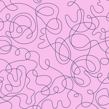 Dalga çizgileriyle soyut renksiz desen