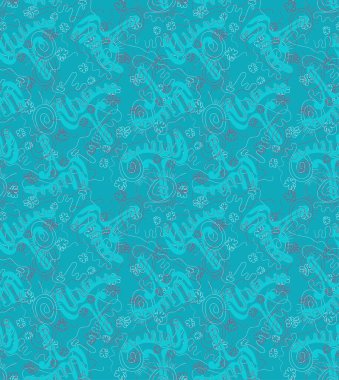 Soyut psikedelik, dalga şekilleri ve çizgileriyle kusursuz, alışılmadık bir model.