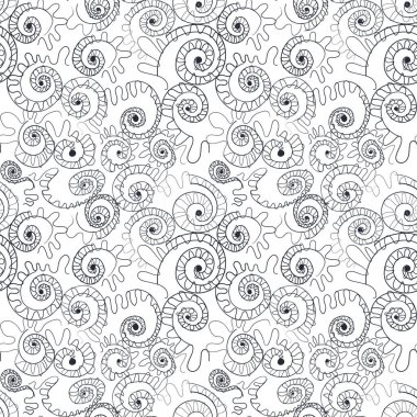 Çarpık elementlerle renksiz vektör deseni