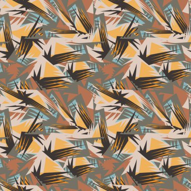 Eğri üçgen elementleri olan kusursuz soyut kentsel desen