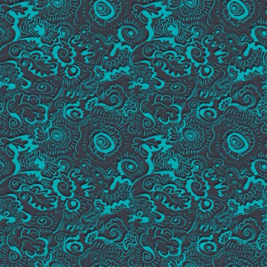 Benzersiz el çizimi desenli yaratıcı soyut zemin. Psikedelik sanat eserleri