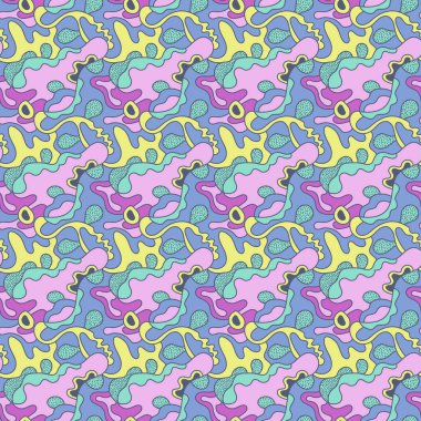 Kıyafet, tekstil, doku, arkaplan ve kumaş ve diğer tasarım şeyleri için soyut, dikişsiz desen şekilleri.