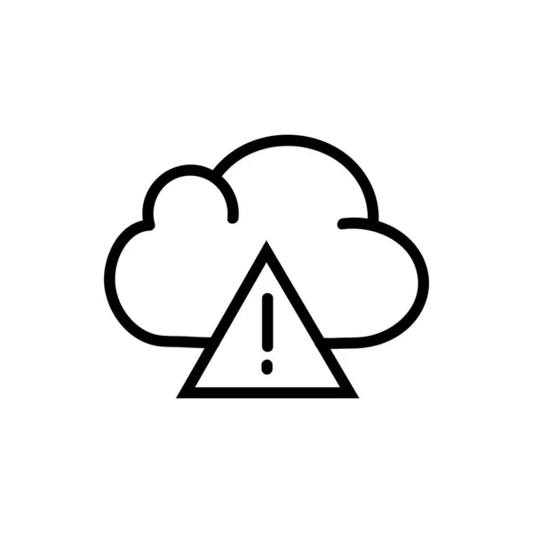 Cloud Computing Vector Icon Isolated White Background — Stock Vector