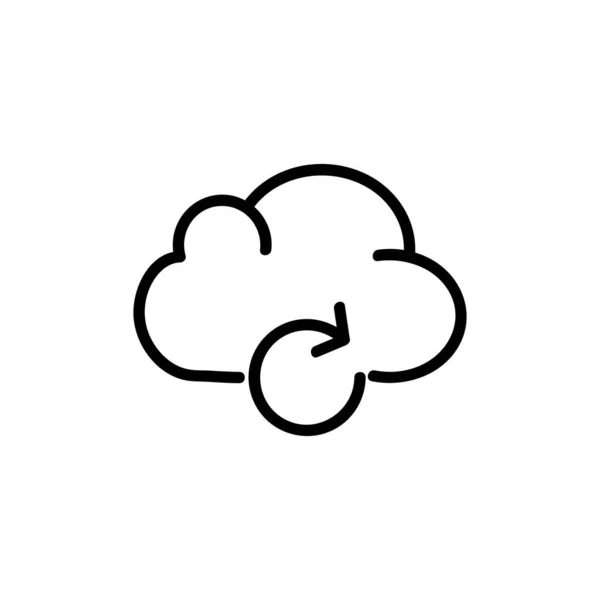 Cloud Computing Vector Icon Outline Style Vector Icon — Stock Vector