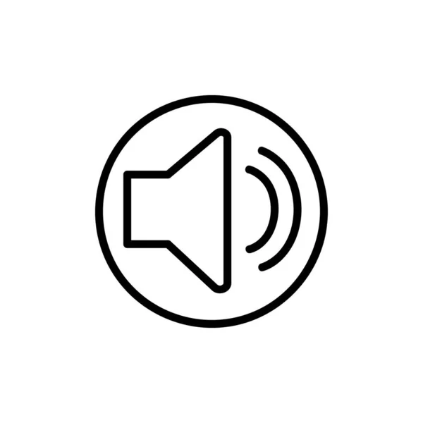 Speaker Vector Icon Geïsoleerd Witte Achtergrond — Stockvector