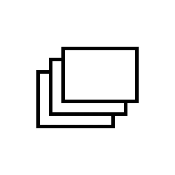 Icône Vectorielle Windows Style Contour Isolé Sur Fond Blanc — Image vectorielle