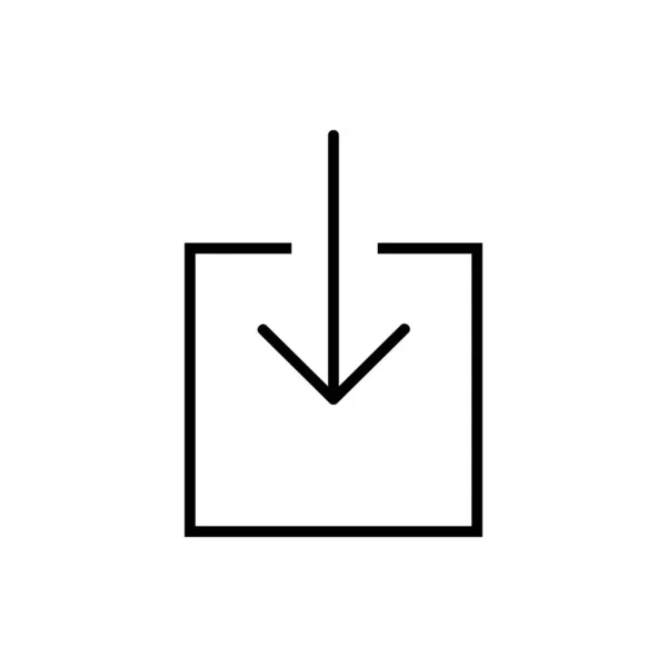 Κατεβάστε Vector Icon Περίγραμμα Στυλ Απομονώνονται Λευκό Φόντο — Διανυσματικό Αρχείο