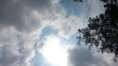 Mavi Gökte Hızlı Uçan Beyaz Bulutlar (Zaman Çizelgesi)