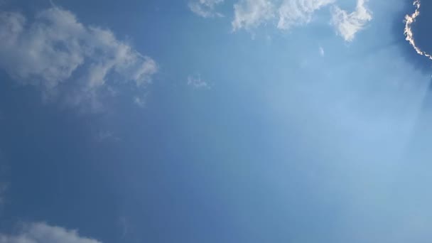 Драматичное Небо Облаками Солнцем — стоковое видео