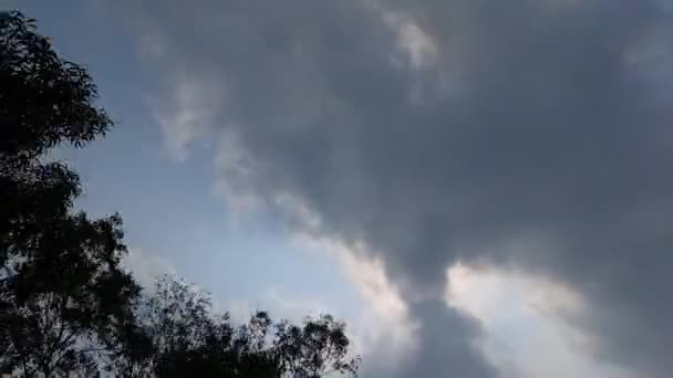 Slunečný Den Time Lapse Clouds Moving Blue Sky — Stock video