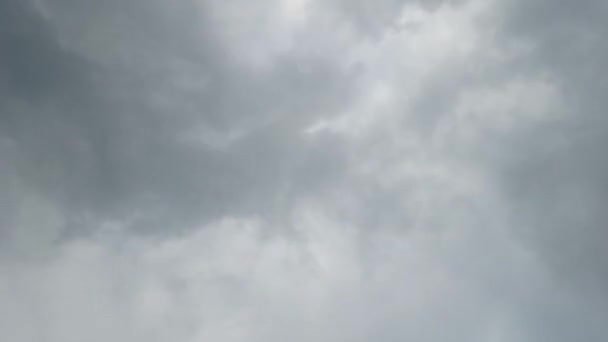 Dynamic Sky Timelapse Dunkle Gewitterwolken Zeitraffer — Stockvideo
