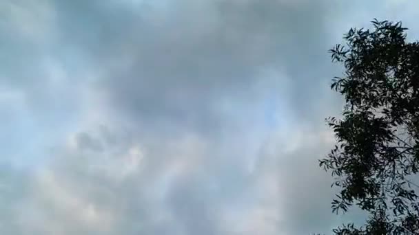 Faszinierende Gewitterwolken Bedecken Den Himmel Umarmen Sie Den Rätselhaften Wolkenverhangenen — Stockvideo