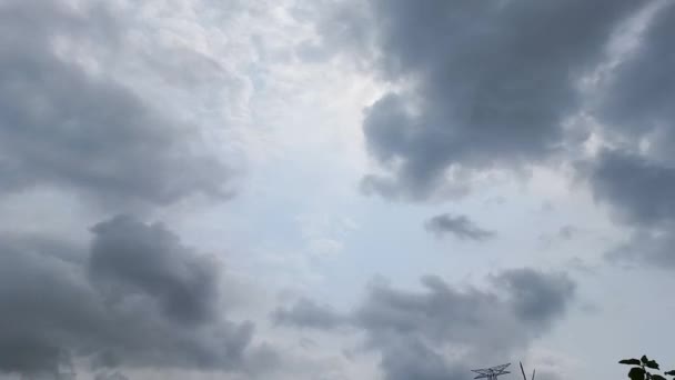 Majestätisches Himmelsdrama Fliegende Gewitterwolken Schönen Zeitraffer — Stockvideo