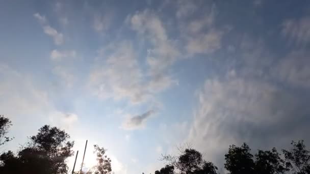 Serenità Nei Cieli Soft Clouds Timelapse Blue Sky — Video Stock