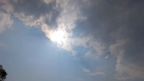 Dramatische Wolken Blauen Himmel Zeitraffer — Stockvideo