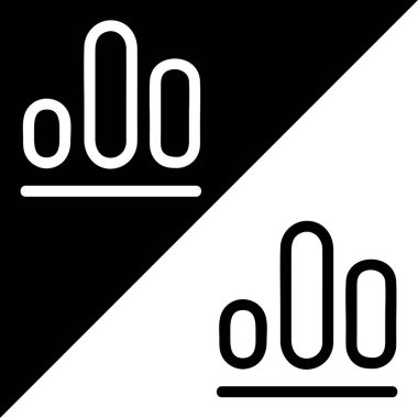 Hesap cetveli uygulama simgesi, özet biçimi, Siyah ve Beyaz Arkaplanda izole edilmiş.