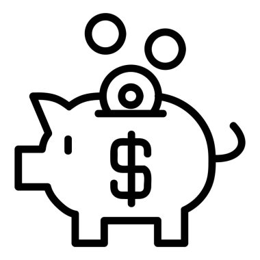 Vektör Simgesini, Satır biçimini, muhasebe simgeleri koleksiyonundan kurtarır, beyaz arkaplanda izole edilir.