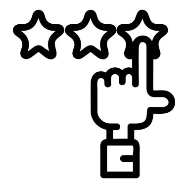 Beğeni vektörü simgesi. Reklam simgeleri koleksiyonundan özet biçimi simgesi, beyaz arkaplanda izole edilmiş.